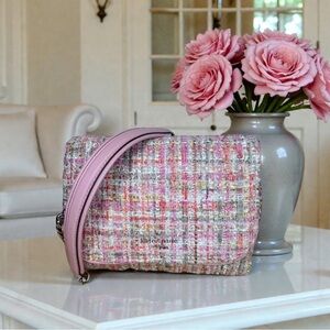 New! Kate Spade Briar Lane Quilted Tweed Emelyn Bag – Pink Multi (NWOT)